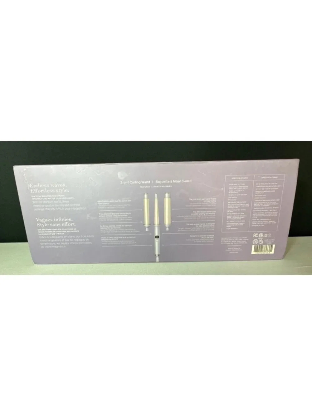 Monat Triple Touch 3-In-1 Curling Wand With Interchangeable Titanium Barrels